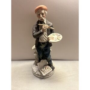 Vintage FBIA Figurine Artist Statue Painter Sculpture with Palette‎ and Brush